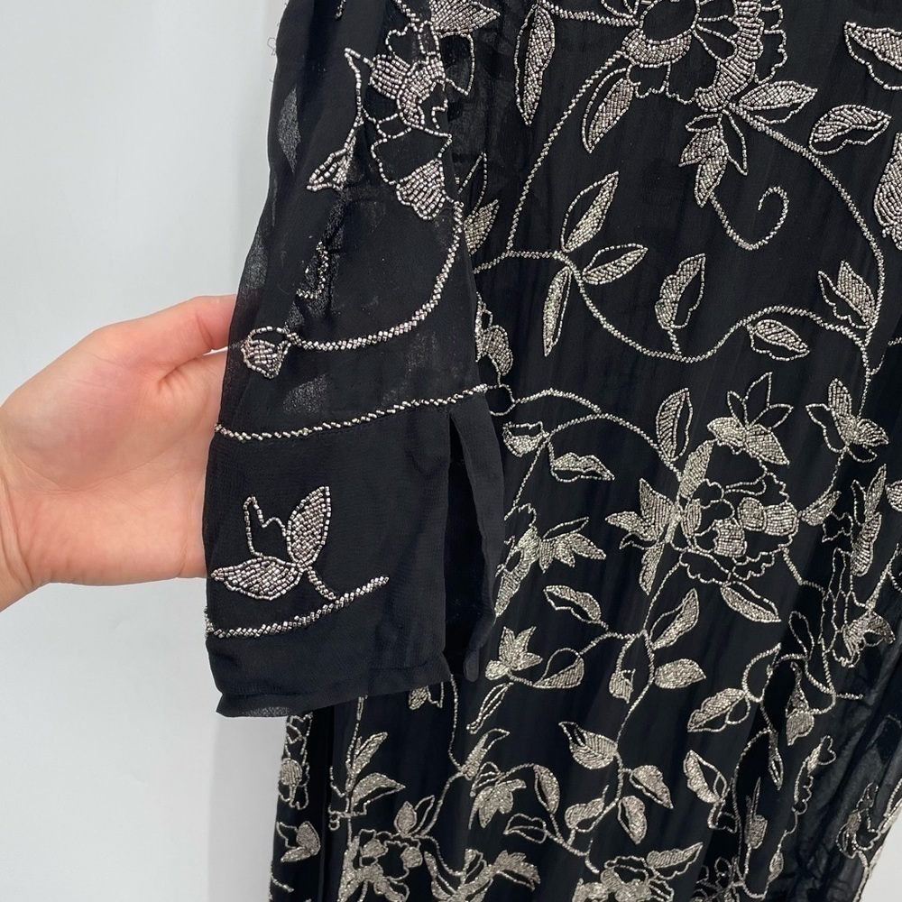 NEW! Zara Limited Edition Black Beaded Dress - Picture 4 of 15